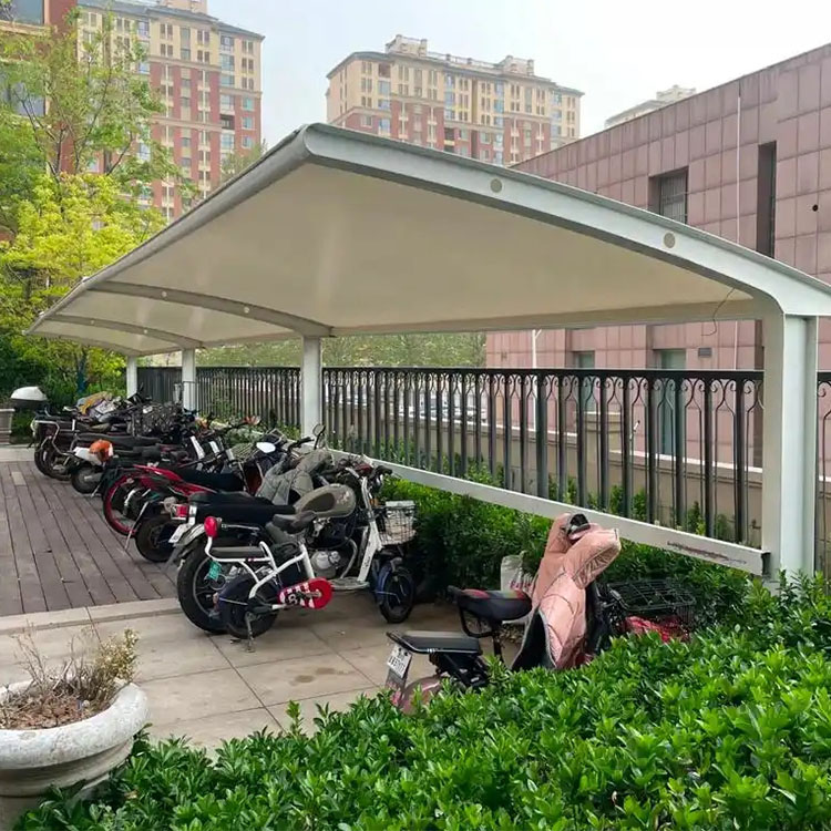 乌海膜结构电动车棚